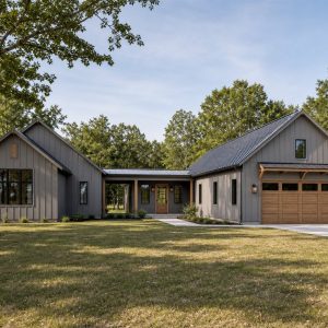 $378,750 Adaptable Modern Dogtrot-Inspired Family Home: 2,065-Sq.-Ft. Four-Bedroom Plan