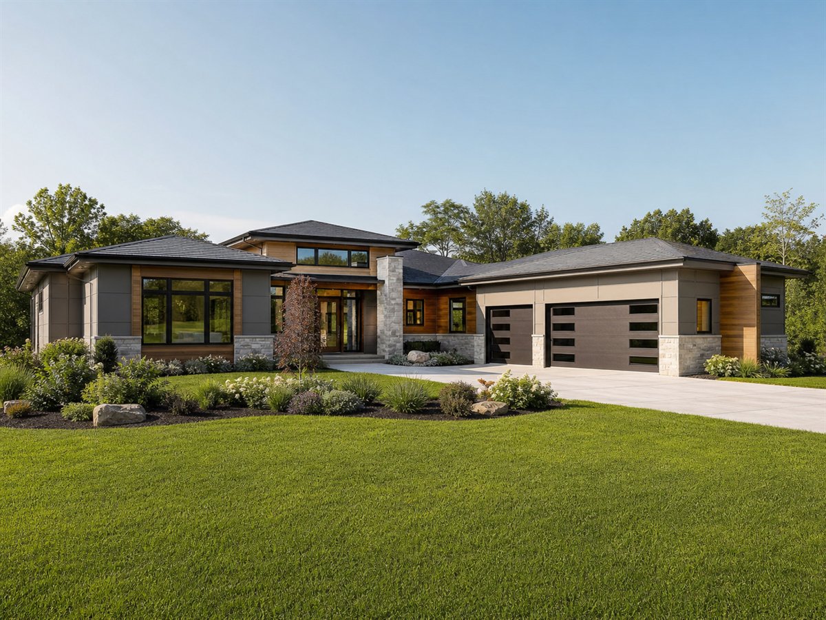 Horizon Ranch 2959, a conceptual 2959-square-foot contemporary luxury ranch with a $628,750 construction target