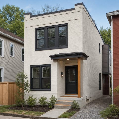 $177,625 Comfortable Rowhouse-Inspired Detached Small Home: 1,059-Sq.-Ft. Two-Bedroom Plan