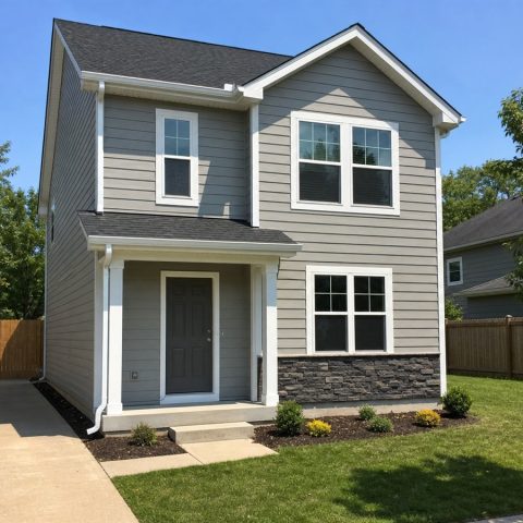 $178,625 Comfortable Simple Two-Story Starter Home: 1,091-Sq.-Ft. Two-Bedroom Plan