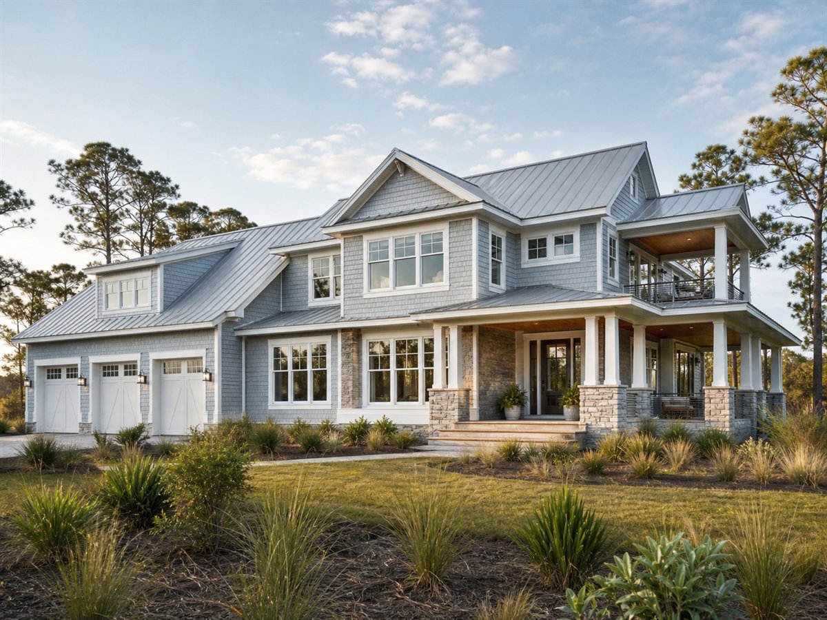 Bluewater Retreat 2983, a conceptual 2983-square-foot coastal luxury retreat with a $636,250 construction target