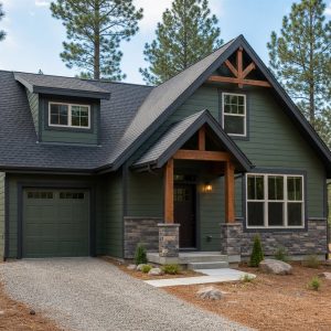 $182,625 Comfortable Small Mountain Cottage: 1,096-Sq.-Ft. Two-Bedroom Plan