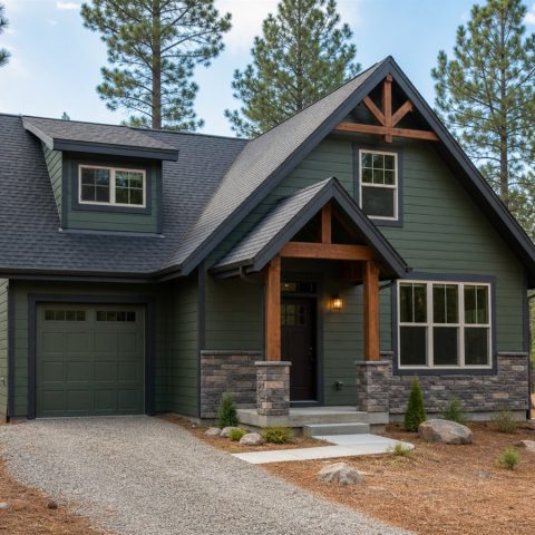 $182,625 Comfortable Small Mountain Cottage: 1,096-Sq.-Ft. Two-Bedroom Plan