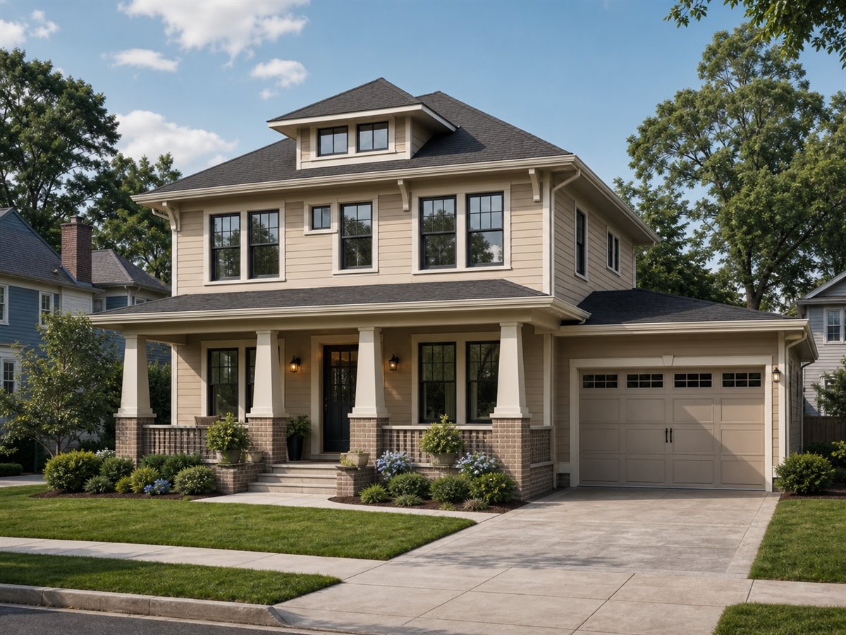 Elm Street Foursquare 2125, a conceptual 2125-square-foot American Foursquare family home with a $393,750 construction target