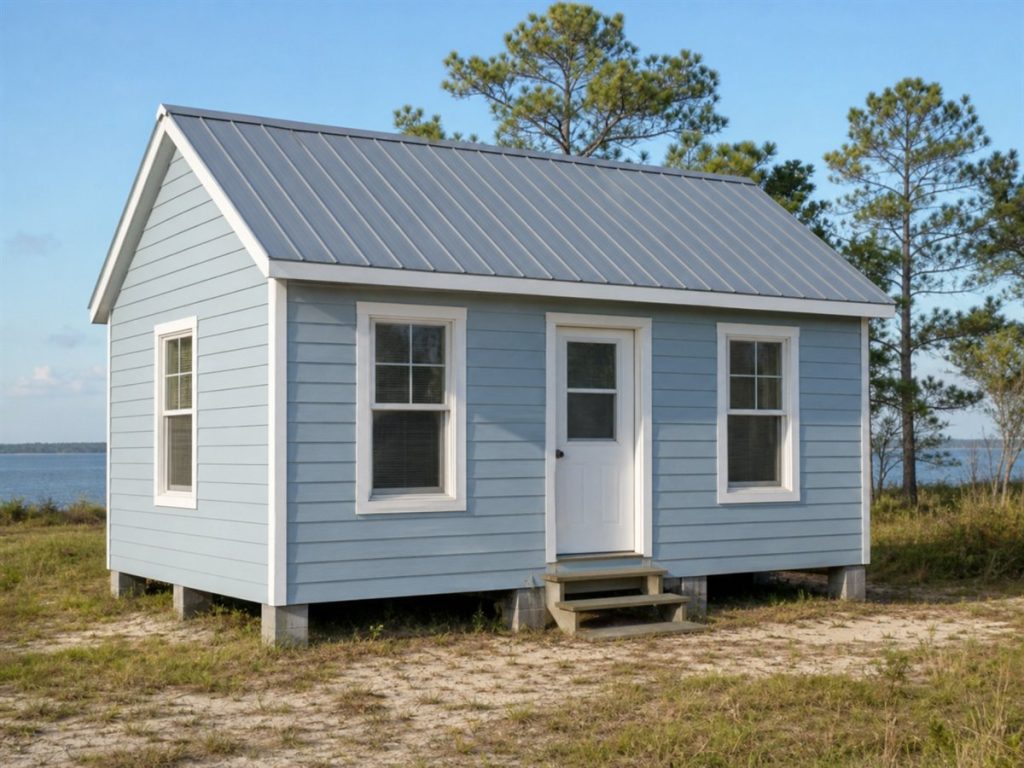 $41,200 Coastal Tiny Cottage: 420-Sq.-Ft. One-Bedroom Model