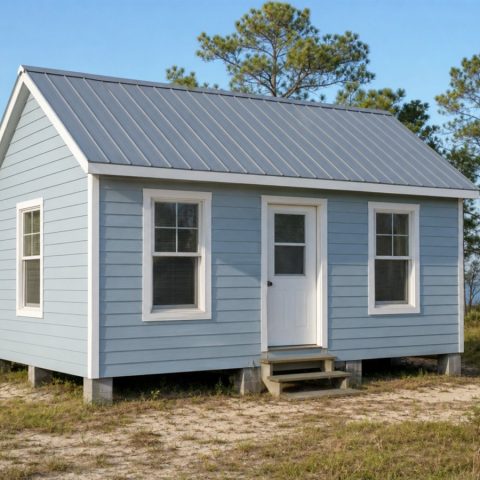 $41,200 Coastal Tiny Cottage: 420-Sq.-Ft. One-Bedroom Model