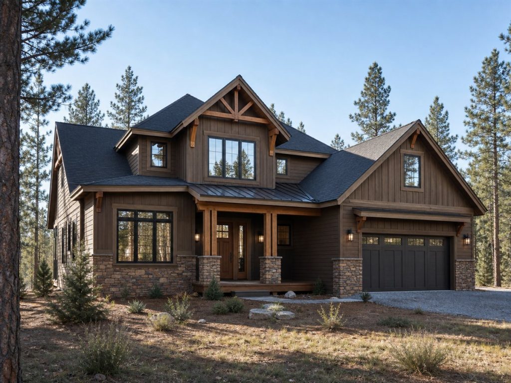 $398,750 Adaptable Lodge-Inspired Craftsman Family Home: 2,145-Sq.-Ft. Four-Bedroom Plan