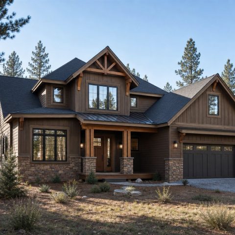 $398,750 Adaptable Lodge-Inspired Craftsman Family Home: 2,145-Sq.-Ft. Four-Bedroom Plan