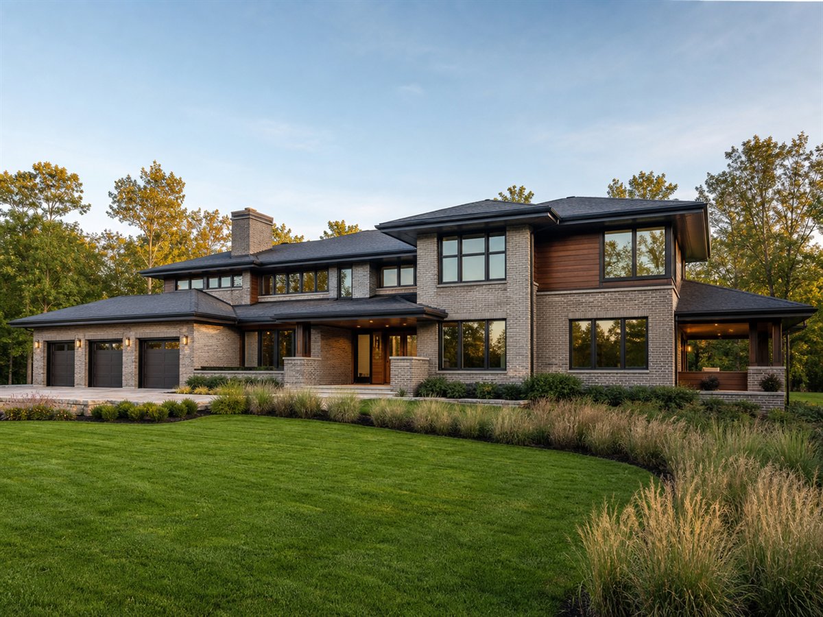 Prairie Vista 3023, a conceptual 3023-square-foot Prairie-inspired custom estate with a $648,750 construction target