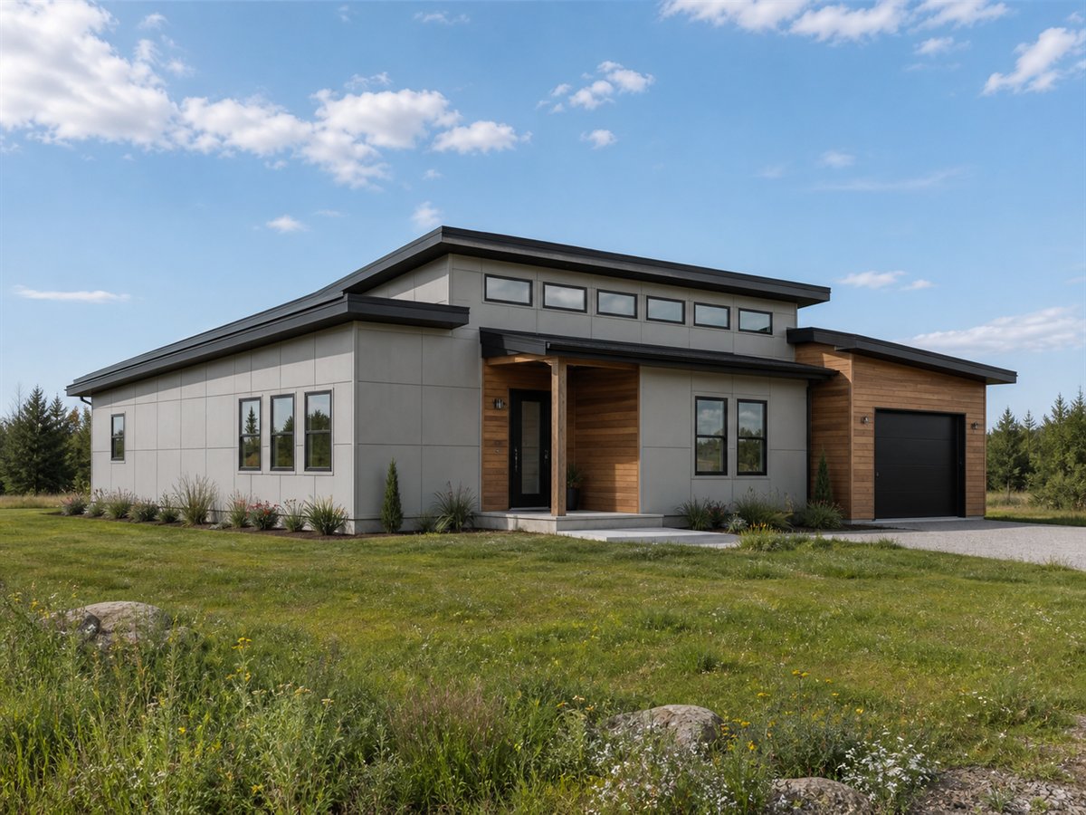 Highlight Cottage 1132, a conceptual 1132-square-foot clerestory small home with a $187,625 construction target