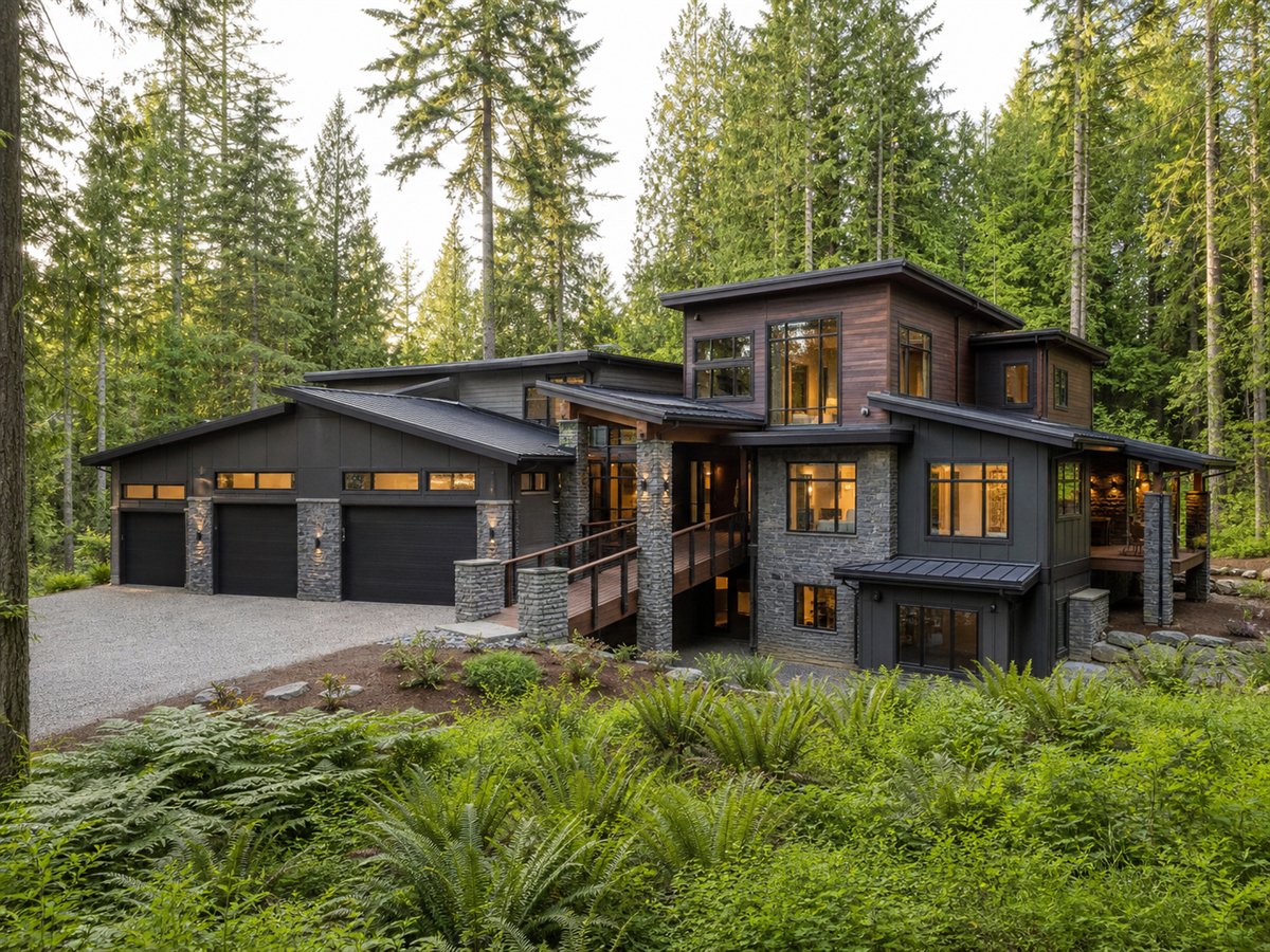 Cascade House 3063, a conceptual 3063-square-foot Pacific Northwest custom home with a $661,250 construction target