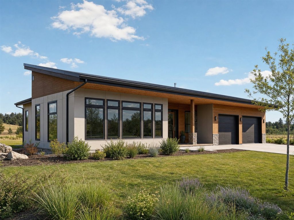 $413,750 Adaptable Passive-Solar-Inspired Contemporary Home: 2,205-Sq.-Ft. Four-Bedroom Plan