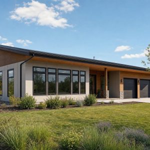 $413,750 Adaptable Passive-Solar-Inspired Contemporary Home: 2,205-Sq.-Ft. Four-Bedroom Plan