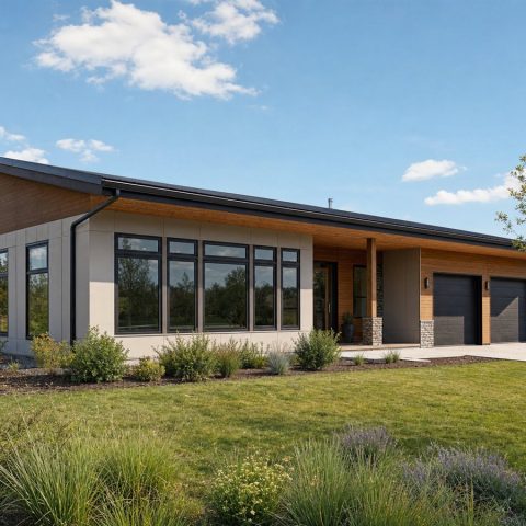 $413,750 Adaptable Passive-Solar-Inspired Contemporary Home: 2,205-Sq.-Ft. Four-Bedroom Plan