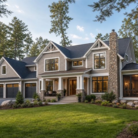 $666,250 Premier Lake-House-Inspired Custom Home: 3,079-Sq.-Ft. Four-Bedroom Custom Plan