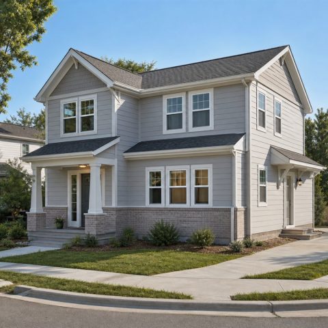 $193,625 Comfortable Side-Entry Small Cottage: 1,139-Sq.-Ft. Two-Bedroom Plan