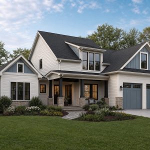 $421,250 Adaptable Clustered-Gable Family Cottage: 2,235-Sq.-Ft. Four-Bedroom Plan
