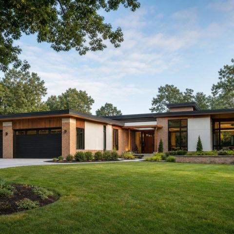$671,250 Premier Mid-Century Modern Custom Home: 3,095-Sq.-Ft. Four-Bedroom Custom Plan