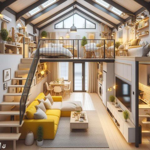 Warm Accent Color Ideas for Tiny House Interiors