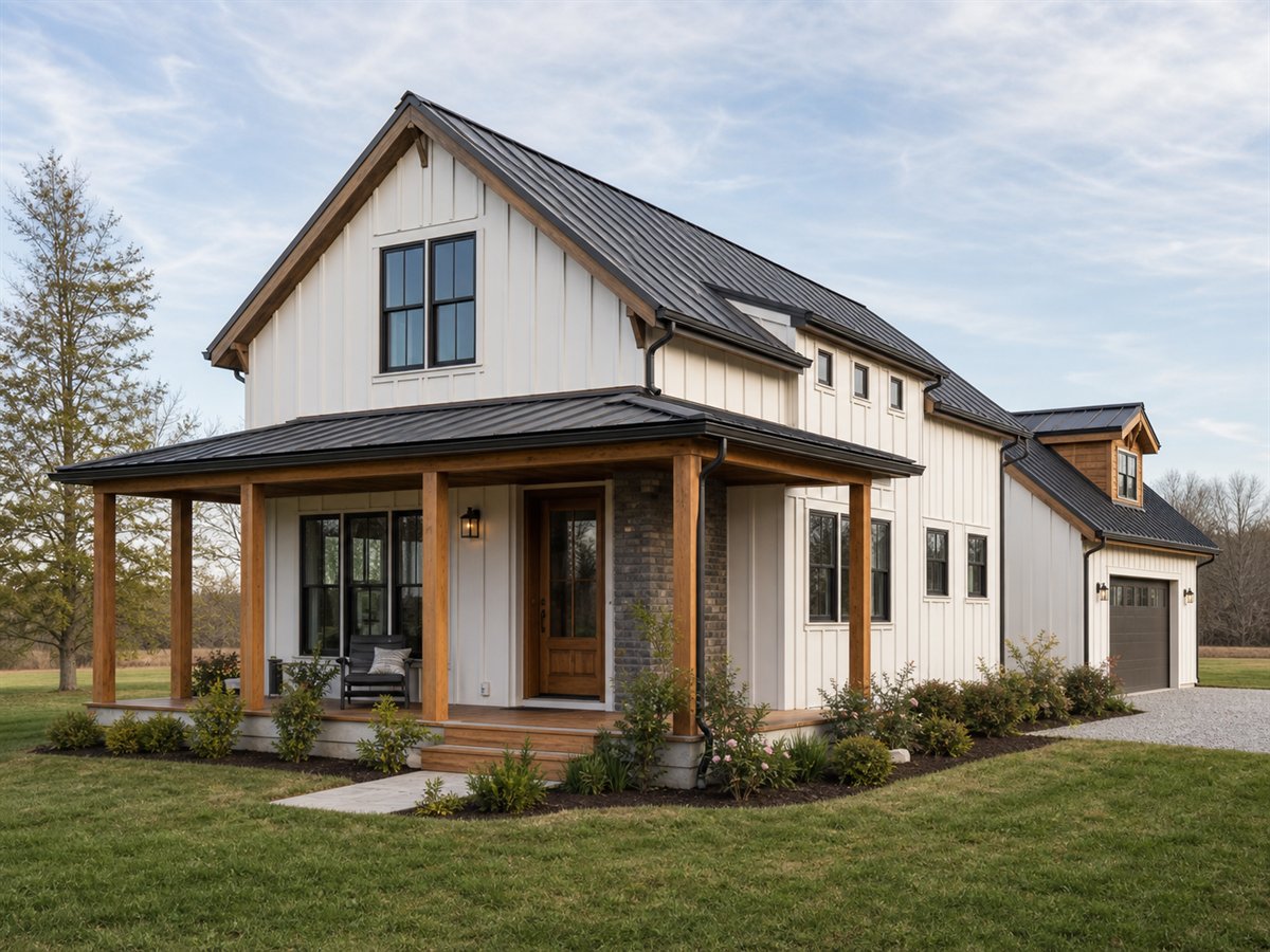 Backlane Small House 1171, a conceptual 1171-square-foot rear-garage small home with a $194,625 construction target