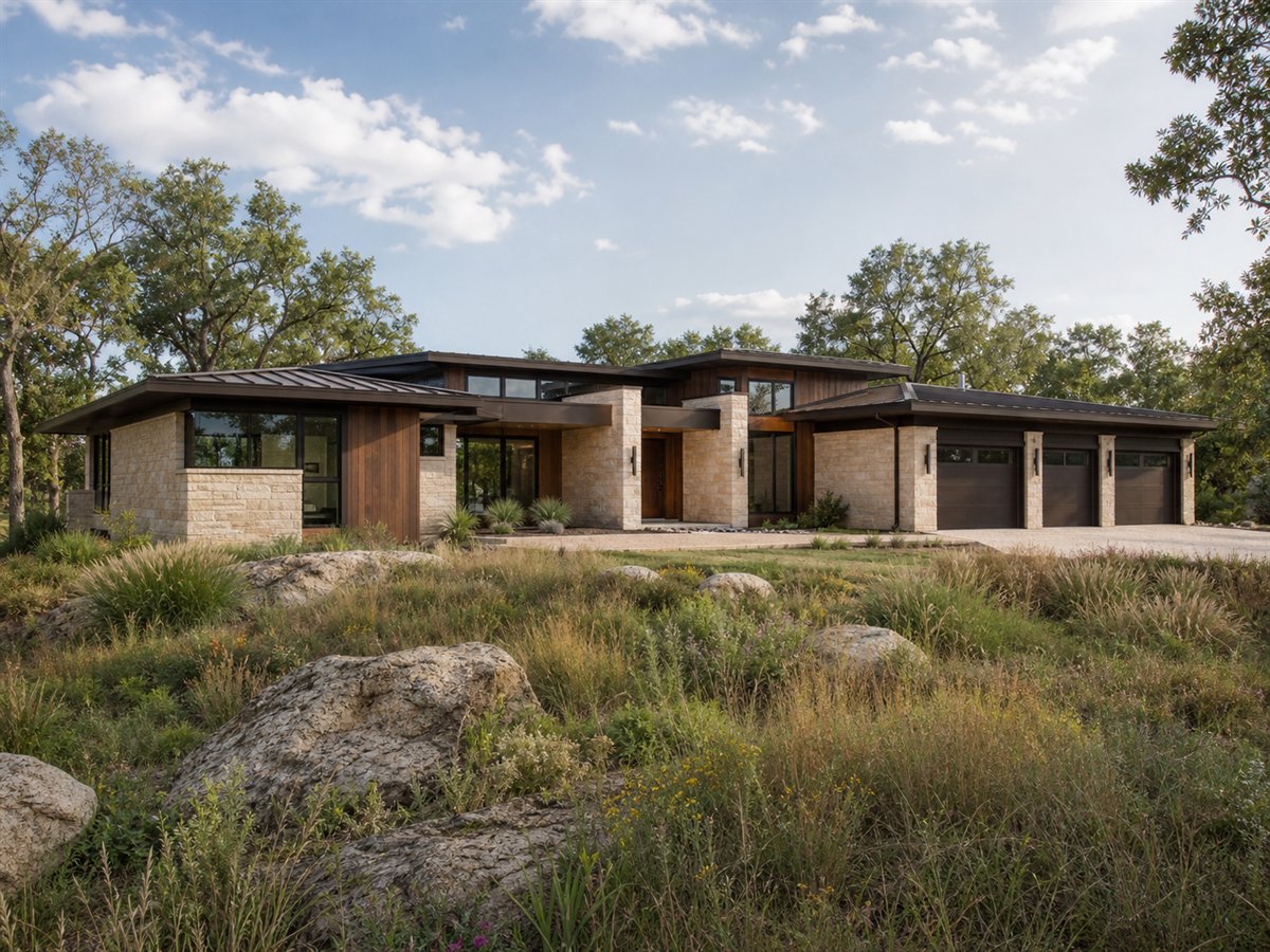 Terra House 3103, a conceptual 3103-square-foot organic contemporary custom home with a $673,750 construction target