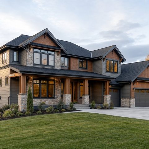 $676,250 Premier Modern Craftsman Custom Home: 3,111-Sq.-Ft. Four-Bedroom Custom Plan