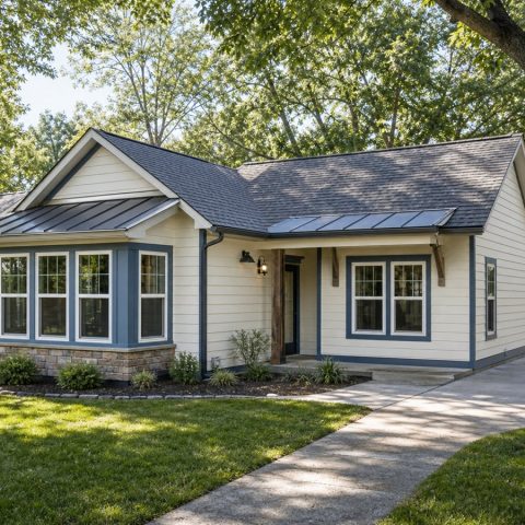 $196,625 Comfortable Sunroom Small Cottage: 1,173-Sq.-Ft. Two-Bedroom Plan