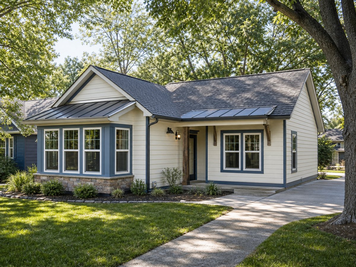 Morning Sun Cottage 1173, a conceptual 1173-square-foot sunroom small cottage with a $196,625 construction target