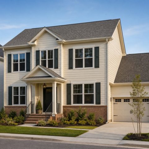 $433,750 Adaptable Neo-Traditional Family Home: 2,285-Sq.-Ft. Four-Bedroom Plan