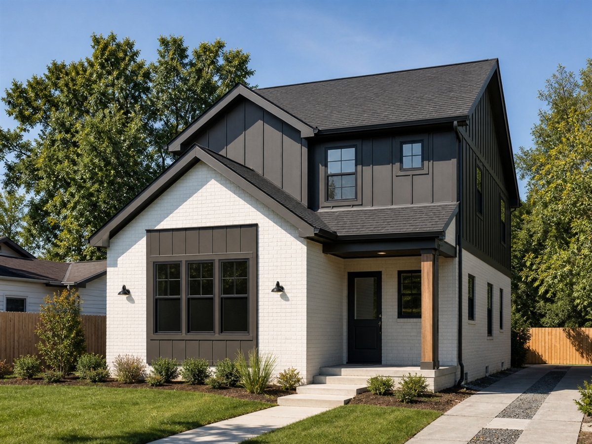 Studio Front Cottage 1177, a conceptual 1177-square-foot live-work small cottage with a $199,625 construction target
