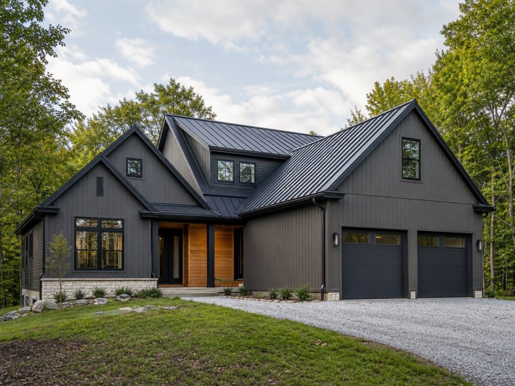 $436,250 Adaptable Contemporary Gable-Cluster Family Home: 2,295-Sq.-Ft. Four-Bedroom Plan