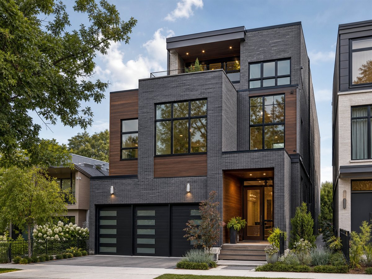 Cityline Custom 3143, a conceptual 3143-square-foot urban narrow-lot luxury home with a $686,250 construction target