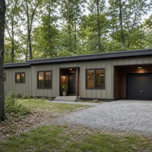 $201,625 Expanded Shed-Roof Micro Home: 1,179-Sq.-Ft. Three-Bedroom Plan
