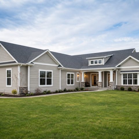 $443,750 Generational Side-Entry Garage Family Ranch: 2,325-Sq.-Ft. Five-Bedroom Plan