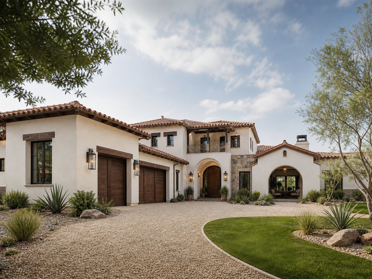 Santa Luz House 3175, a conceptual 3175-square-foot Spanish-revival custom home with a $696,250 construction target