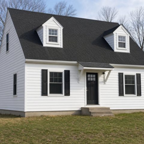 $204,000 Small Cape Cod Home: 1,200-Sq.-Ft. Three-Bedroom Concept