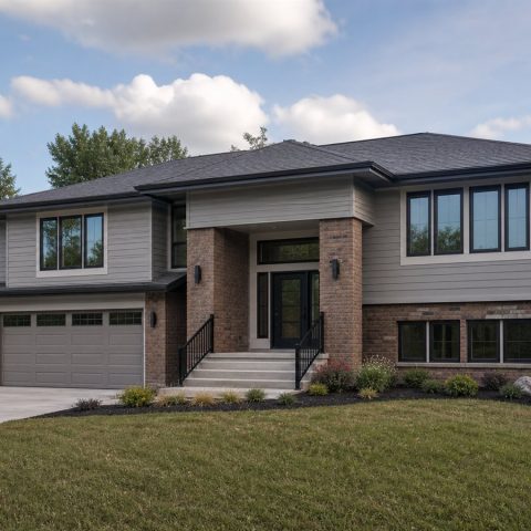 $448,750 Generational Raised-Ranch Family Home: 2,345-Sq.-Ft. Five-Bedroom Plan