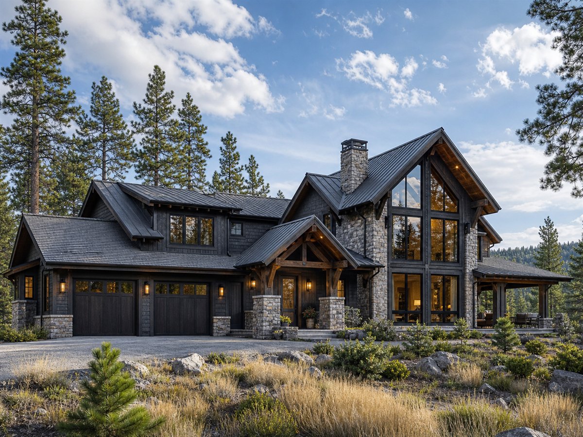 Redstone Lodge 3191, a conceptual 3191-square-foot Colorado lodge custom home with a $701,250 construction target