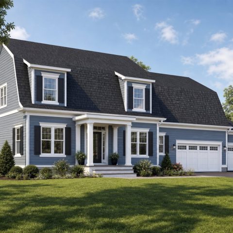 $453,750 Generational Dutch Colonial Family Home: 2,365-Sq.-Ft. Five-Bedroom Plan