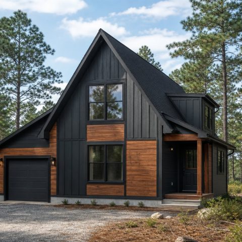 $208,625 Expanded Restrained A-Frame Cottage: 1,218-Sq.-Ft. Three-Bedroom Plan