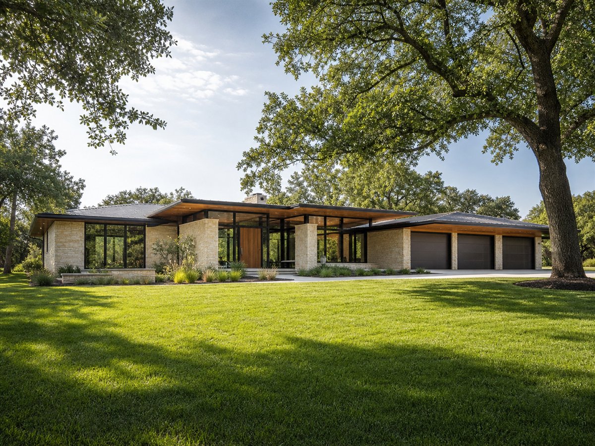 Clearview Pavilion 3215, a conceptual 3215-square-foot glass-pavilion luxury ranch with a $708,750 construction target