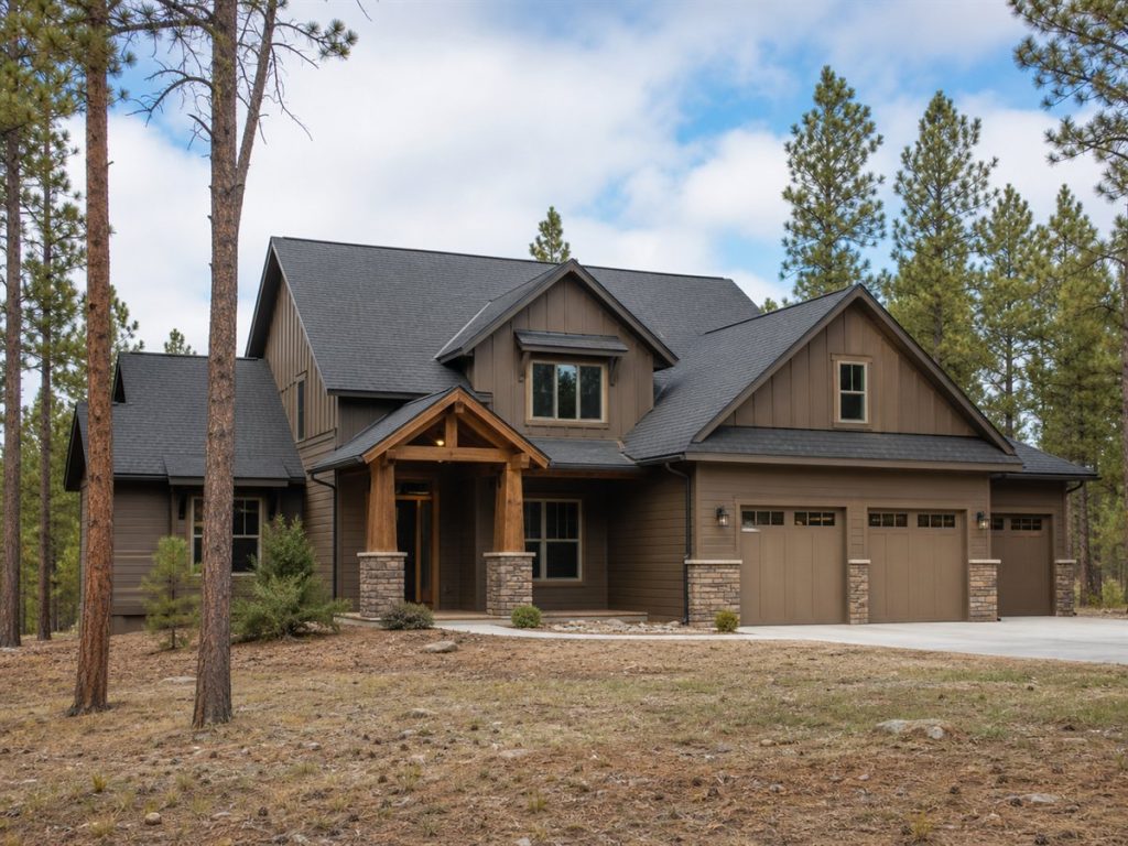 $461,250 Generational Lodge-Inspired Craftsman Family Home: 2,395-Sq.-Ft. Five-Bedroom Plan