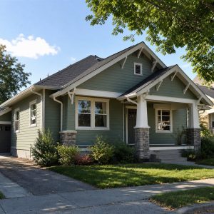 $211,625 Expanded Small Craftsman Bungalow: 1,252-Sq.-Ft. Three-Bedroom Plan