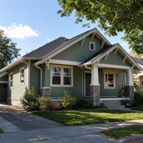 $211,625 Expanded Small Craftsman Bungalow: 1,252-Sq.-Ft. Three-Bedroom Plan