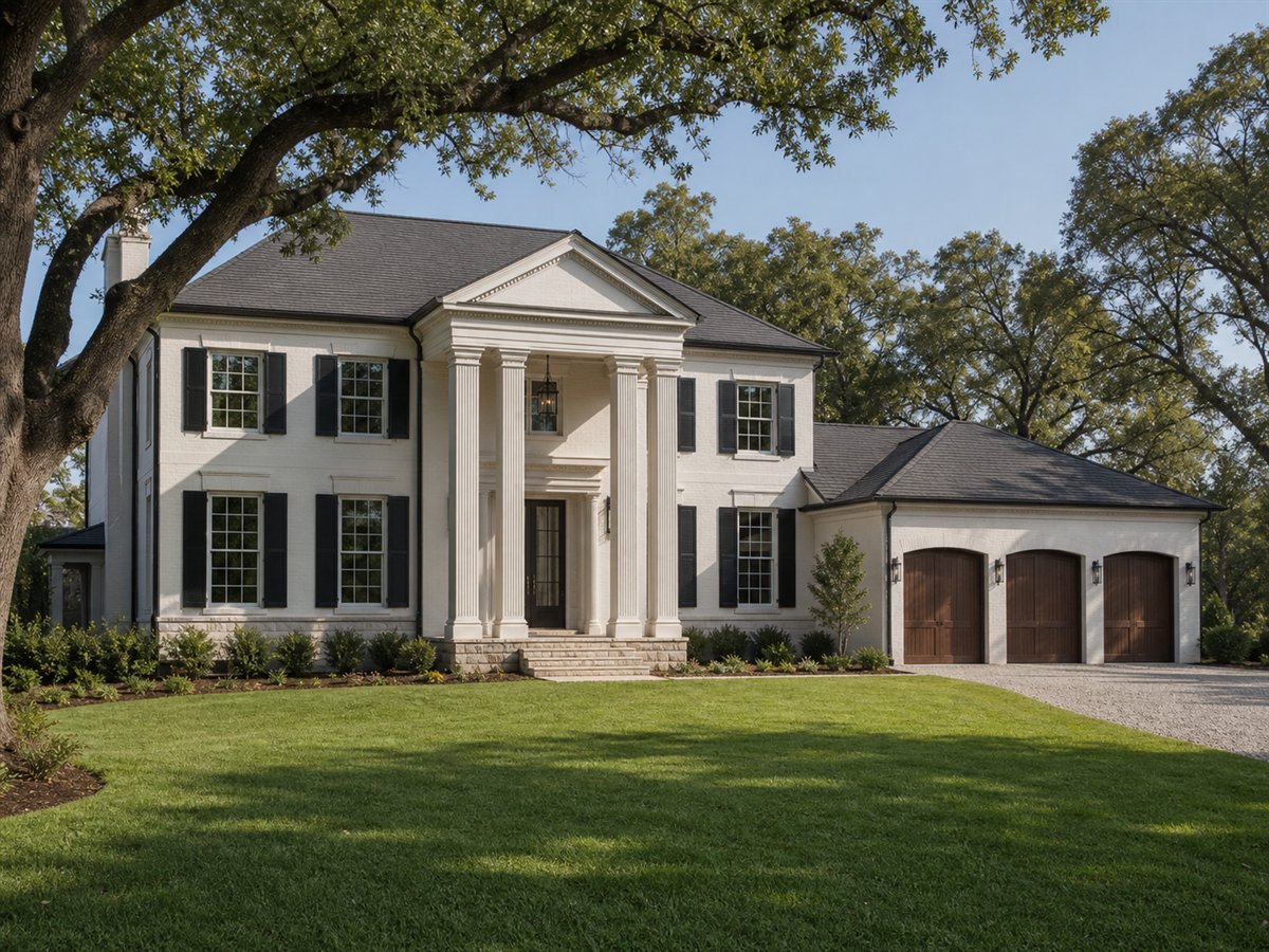 Athenwood House 3239, a conceptual 3239-square-foot Greek Revival custom home with a $716,250 construction target