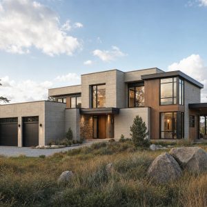 $721,250 Premier Soft-Brutalist Luxury Home: 3,255-Sq.-Ft. Four-Bedroom Custom Plan