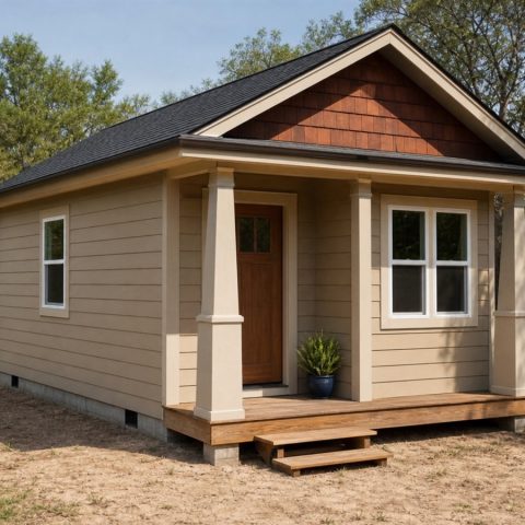 $44,800 Craftsman Tiny Home: 450-Sq.-Ft. One-Bedroom Concept