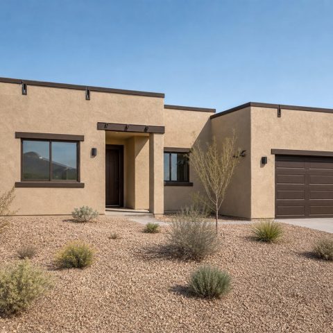 $214,625 Expanded Desert Small-Home Casita: 1,256-Sq.-Ft. Three-Bedroom Plan