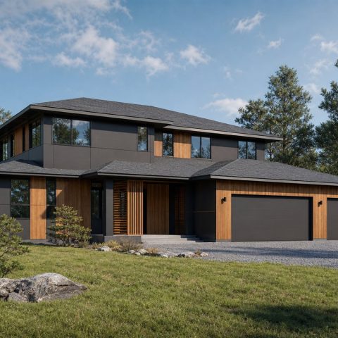 $473,750 Generational Japanese-Inspired Contemporary Family Home: 2,445-Sq.-Ft. Five-Bedroom Plan