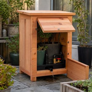 Cedar Snow-Load Plant Shelter With Removable Panels